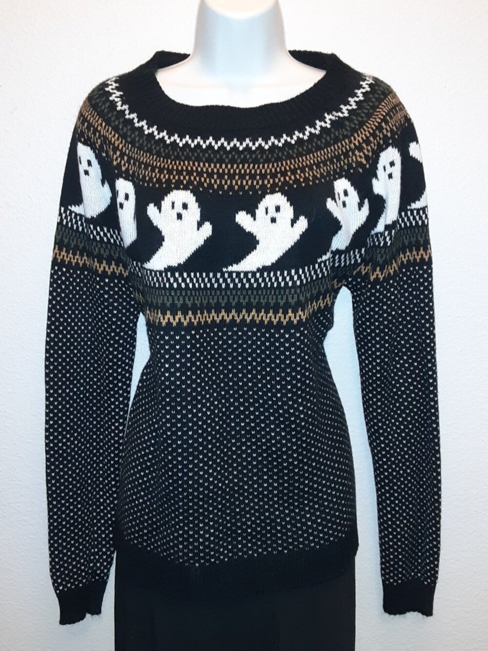 Ghostie Sweater * XXL Easy-Care Ghost Knit Top * Dios de los Muertos * Halloween